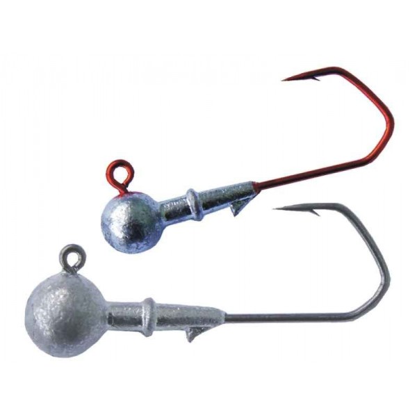 JIGY guľa krč.RED cena 1ks (balenie 50ks) háčik 5/0, váha 40g