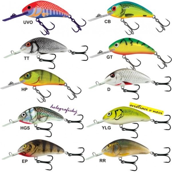 Salmo rybarske voblery hornet H9F farba EP