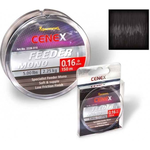 Feeder silon Cenex Feeder Mono - čierny 150m 0,28mm / 6,20kg