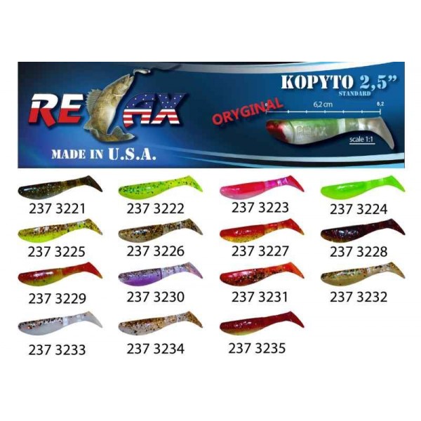 RELAX kopyto RK 2,5 (6,2cm) cena 1ks/bal10ks farba 3221
