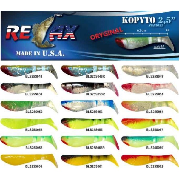 RELAX kopyto RK 2,5 (6,2cm) cena 1ks/bal10ks farba 2860