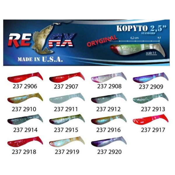 RELAX kopyto RK 2,5 (6,2cm) cena 1ks/bal10ks farba 2911