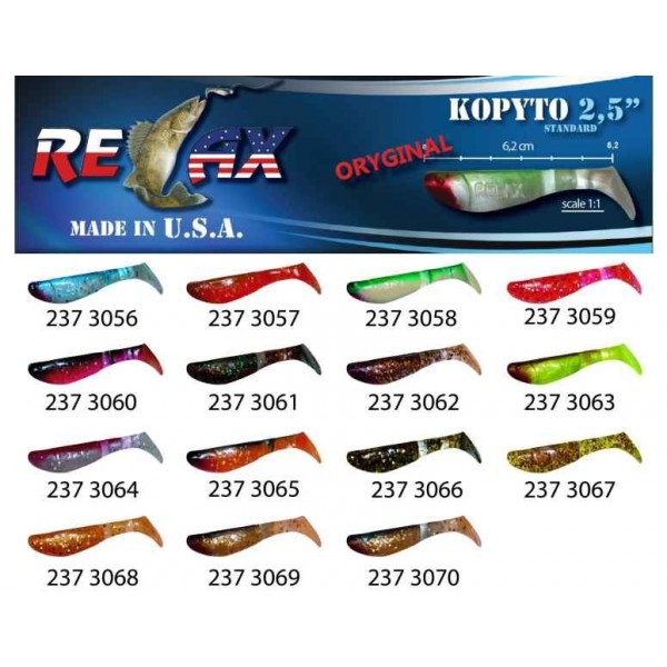 RELAX kopyto RK 2,5 (6,2cm) cena 1ks/bal10ks farba 3066