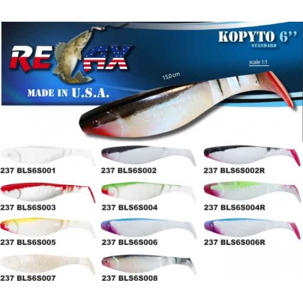 RELAX kopyto RK6 (15cm) cena 1ks/bal5ks farba 2202R červený chvostík
