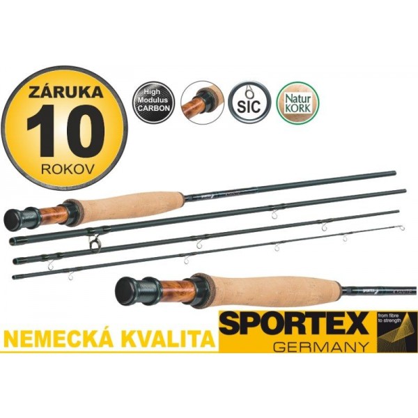 Muškárske prúty SPORTEX Kyanite Fly 4-diel
