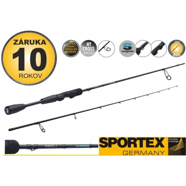 Prívlačové prúty SPORTEX Genium ultra light 2-diel 240cm / 2-8g