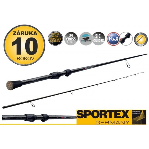 Prívlačové prúty SPORTEX X-Act Trout 2-diel