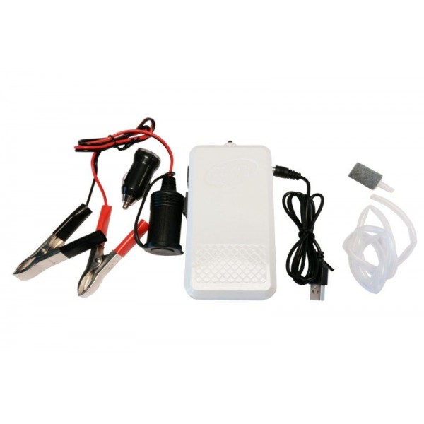 Okysličovač AA BatterieUSB auto adapter/220V svorky