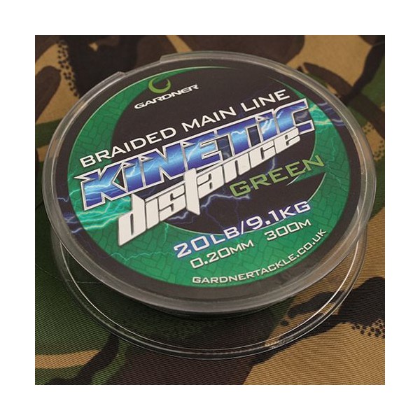 Gardner Splietané šnúra Kinetic Distance Braid 300m, 20lb (9,1kg) 0.20my