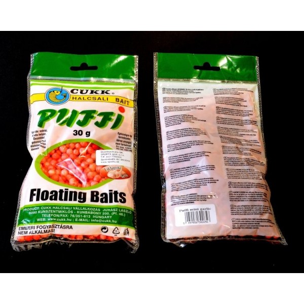 Plávajúca kukurica Cukk puffa MINI - malá 6mm / 30g Cesnak
