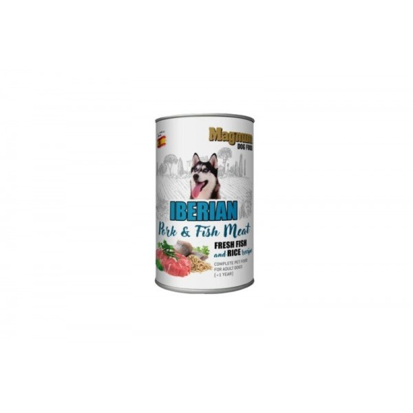 Pre psov ryba + bravčové mäso 400g konzerva 1ks 400g