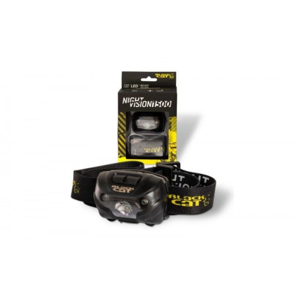 Black Cat Čelovka Night Vision 1500 USB nabíjanie