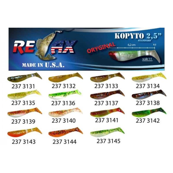 RELAX kopyto RK 2,5 (6,2cm) cena 1ks/bal10ks farba 3133
