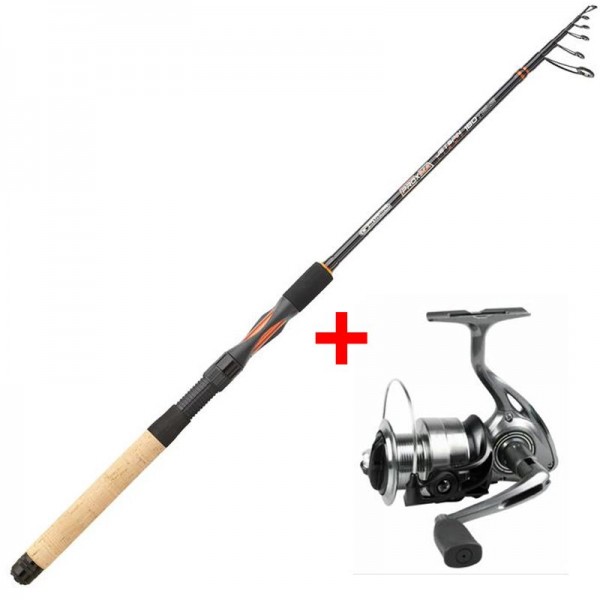 Garbolino prút Proxima JetSpin Tele MH 2,40 m, 15-40g + navijak Strike 301 FD