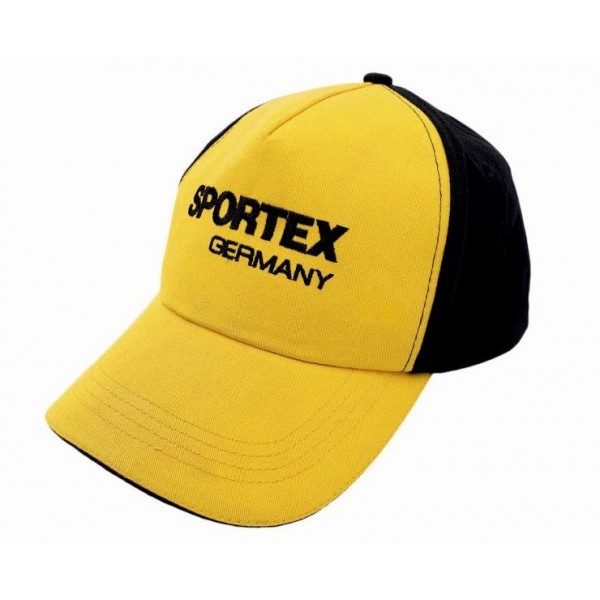 Šiltovka SPORTEX s logom, žlto - čierna