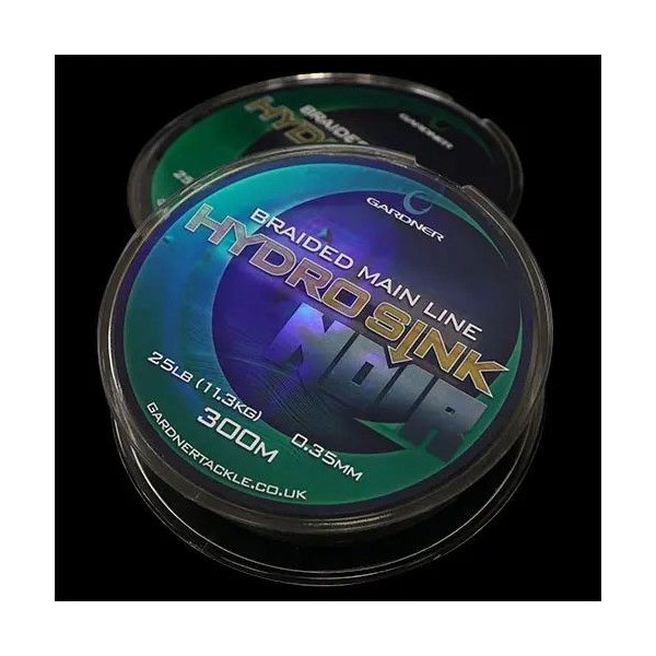 Gardner Splietaná šnúra Hydro-Sink Noir Distance | 25lb (11.3kg) 0.35mm, 300m