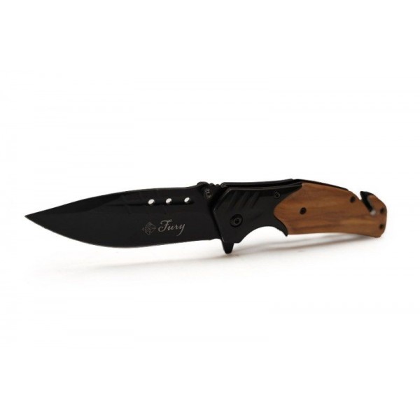 Nôž skladací Fury drevený 21,5cm