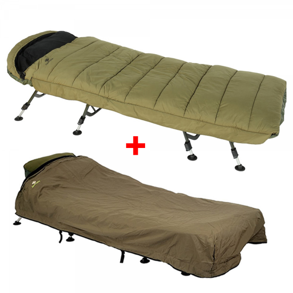 Giants fishing Spací vak 5 Season Maxi XS Sleeping Bag + Prikrývka Exclusive Bedchair Cover ZADARMO!