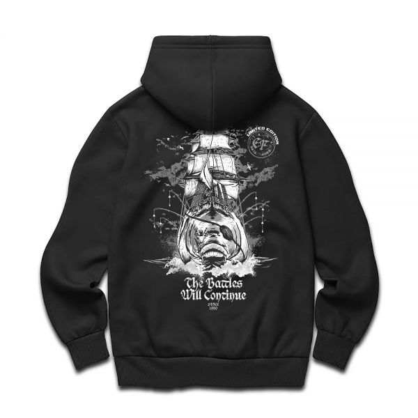 ElFabiano Mikina „THE BATTLES WILL CONTINUE“|vel. XL