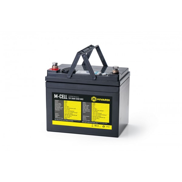 M-CELL LiFePO4 12V 50Ah + 10A nabíjačka