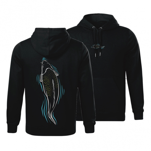 Giants Fishing Mikina pánska čierna Kapor pri hladine | veľ. 3XL