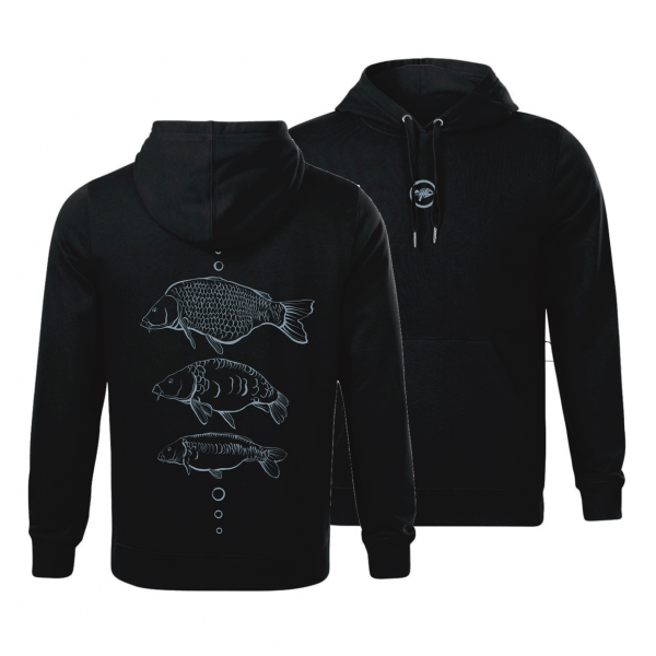 Giants Fishing Mikina pánska čierna Tri kapry|vel. 3XL
