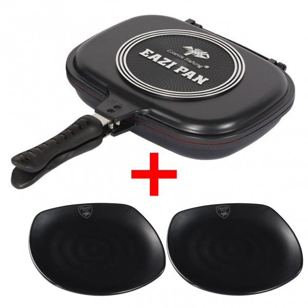 Giants fishing Akčný set Panvica na varenie Eazi Medium + 2x Tanier Plate Black Large!