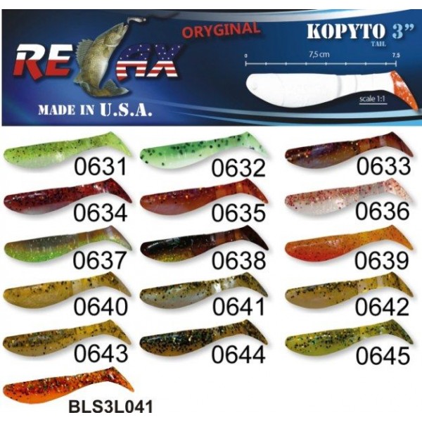 RELAX kopyto RK3-7,5cm - prívlačová nástraha bal.10ks BLS3L057