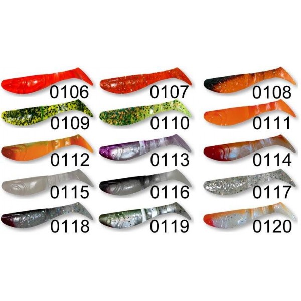 RELAX kopyto RK3-7,5cm - prívlačová nástraha 10ks farba 0120R červený chvostík - cena za 1ks