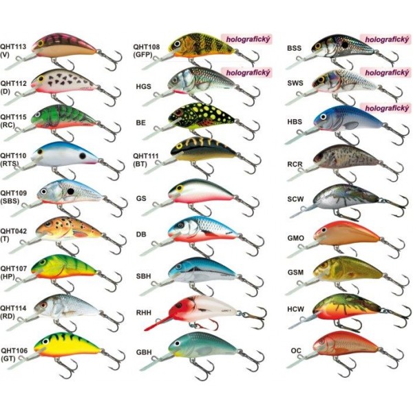 Salmo rybarske voblery Hornet H5SDR farba GFP