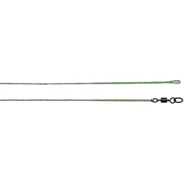 TANDEM BAITS Leadcore leaders Ring Swivel 60 cm Weed farba gravel