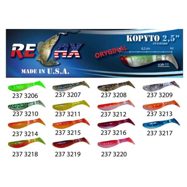 RELAX kopyto RK 2,5 (6,2cm) cena 1ks/bal10ks farba 3209