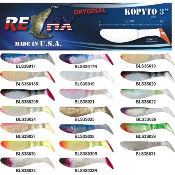 RELAX kopyto RK 2,5 (6,2cm) cena 1ks/bal10ks farba 2827