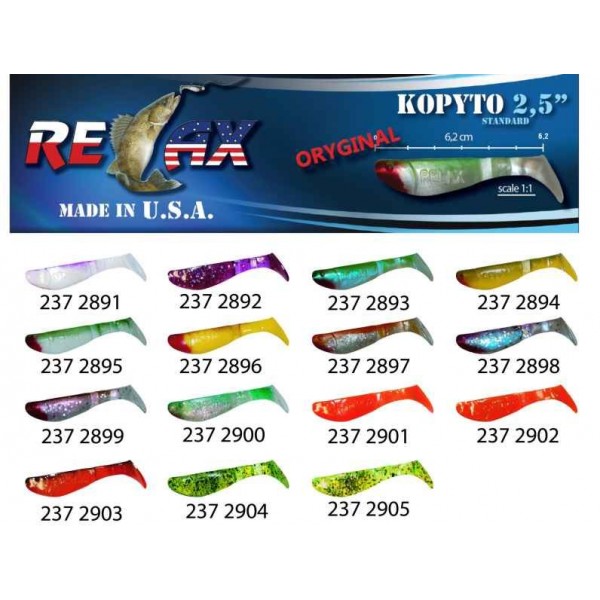 RELAX kopyto RK 2,5 (6,2cm) cena 1ks/bal10ks farba 2897