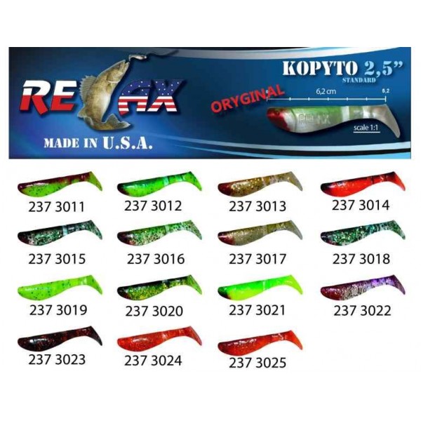 RELAX kopyto RK 2,5 (6,2cm) cena 1ks/bal10ks farba 3023