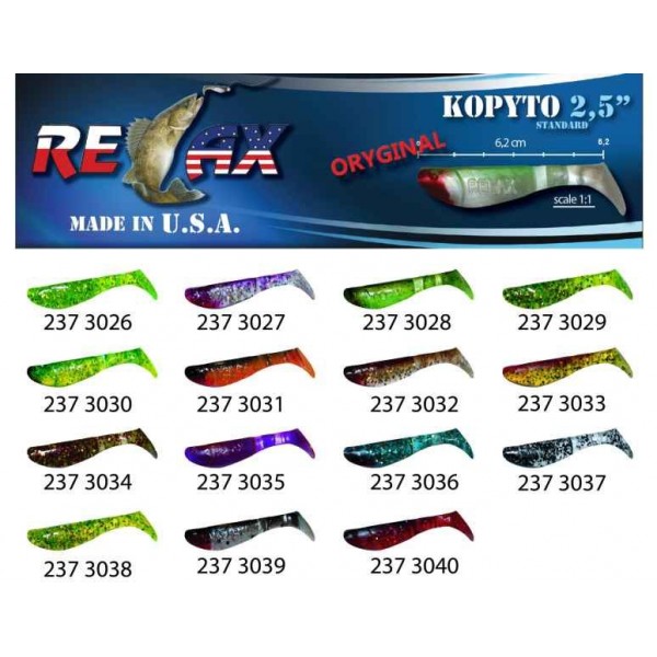 RELAX kopyto RK 2,5 (6,2cm) cena 1ks/bal10ks farba 3033