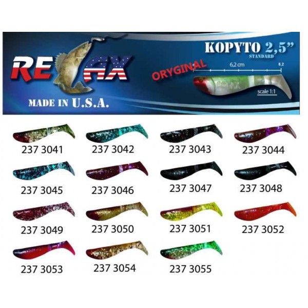 RELAX kopyto RK 2,5 (6,2cm) cena 1ks/bal10ks farba 3052