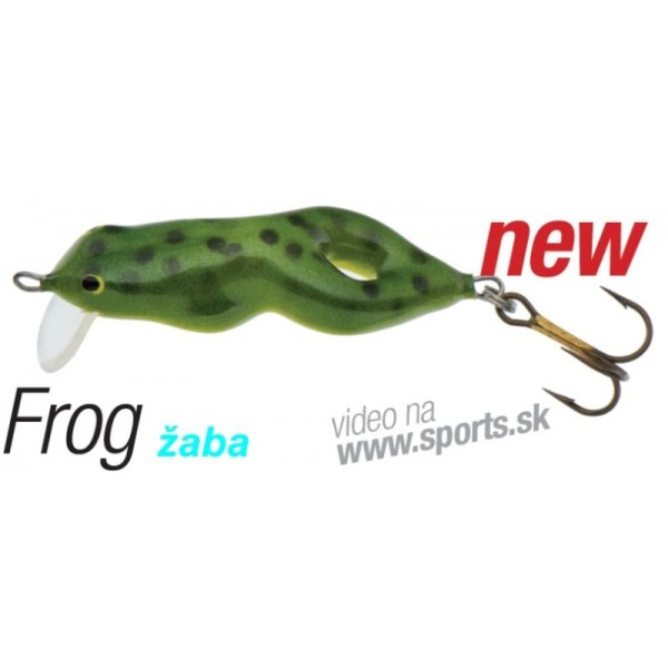 Lovec Frog/žaba 3 cm -plávajúci farba 51