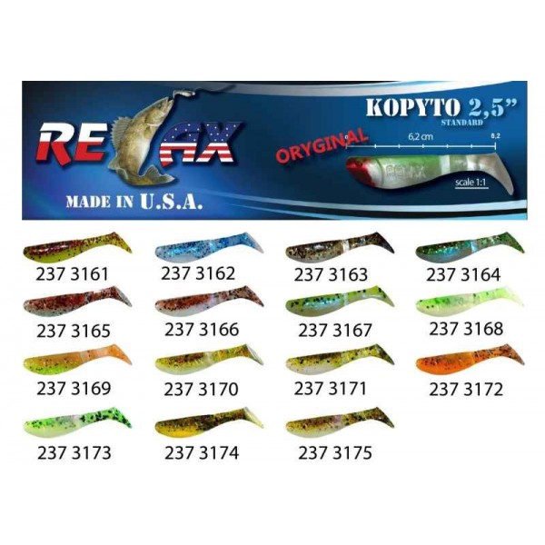 RELAX kopyto RK 2,5 (6,2cm) cena 1ks/bal10ks farba 3174
