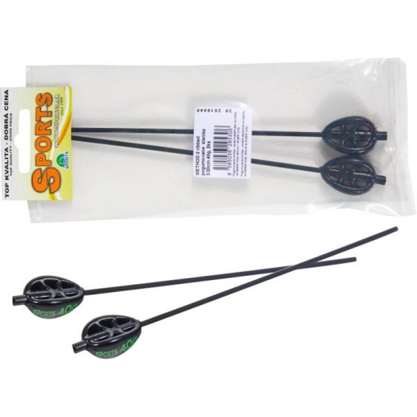 Kaprárska method feeder záťaž - 20cm slamka 2ks Hmotnosť: 100g