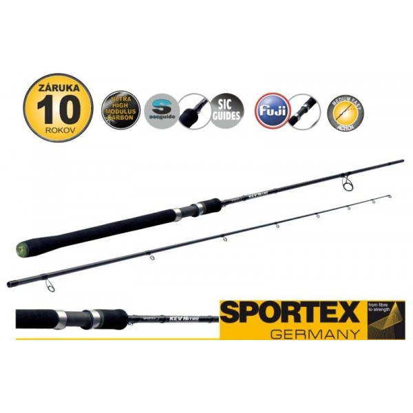 Prívlačové prúty Kev Nitro 2-diel 270cm / 80g