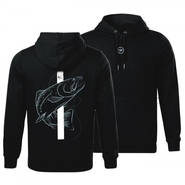 Giants Fishing Mikina pánska čierna Pstruh|vel. 3XL