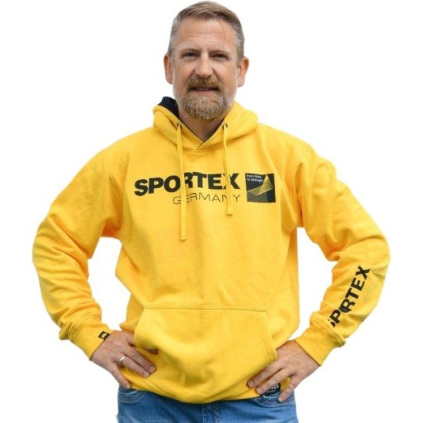 SPORTEX Mikina s kapucňou - žltá Veľkosť: XXL
