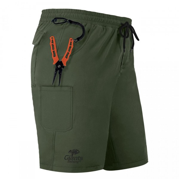 Giants Fishing Kraťasy Shorts Quick Dry UV50+Dark Green