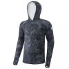 Giants fishing Funkčné tričko s dlhým rukávom UV50+Hoodie Camo Grey|vel.XL