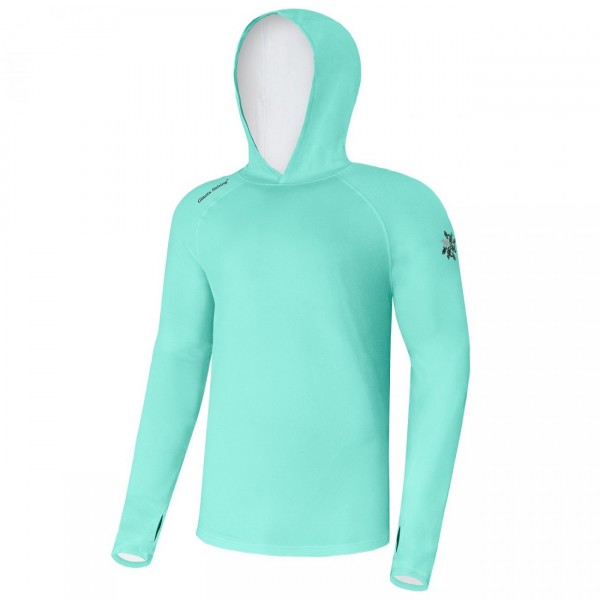 Giants fishing Funkčné tričko s dlhým rukávom UV50+Hoodie Blue|vel.S