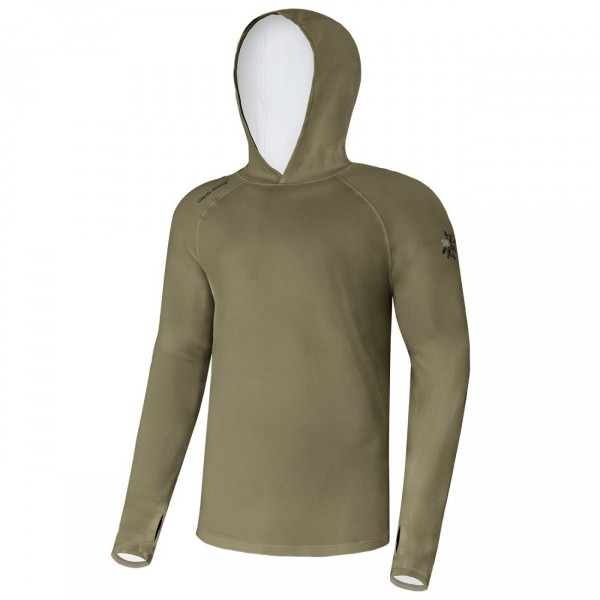 Giants fishing Funkčné tričko s dlhým rukávom UV50+Hoodie Olive Green|vel.S