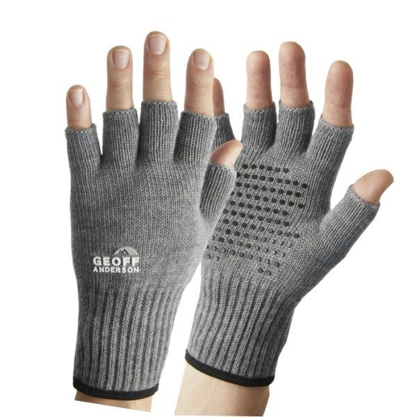 Geoff Anderson rukavice bez prstov Merino šedé