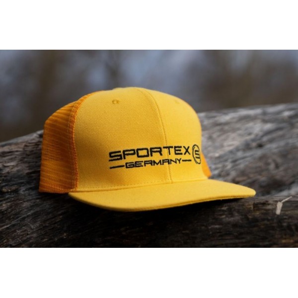 Sportex šiltovka Snap Back so sieťkou a logom žltá